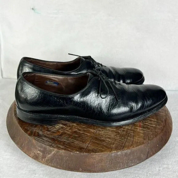 Allen Edmonds Shoes Mens 12 Black Leather Ashbury Oxford Lace Up Made In USA
