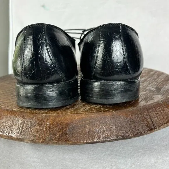 Allen Edmonds Shoes Mens 12 Black Leather Ashbury Oxford Lace Up Made In USA
