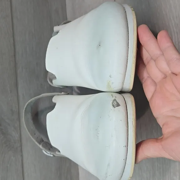 Alpro By Birkenstock Women White Leather Slip-On Clogs Mule Shoes Sz 42/11 Reg