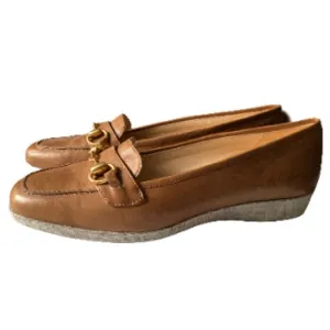Amalfi by Rangoni Women’s Italian Grandma Core Brown Leather Loafers  10