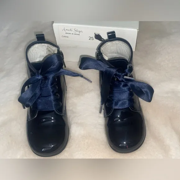 Amati Steps Celina Datk Navy boots for Girl