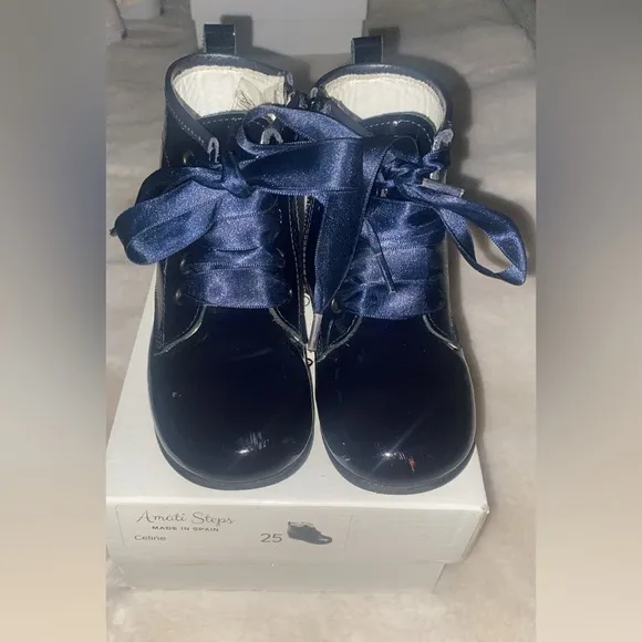 Amati Steps Celina Datk Navy boots for Girl
