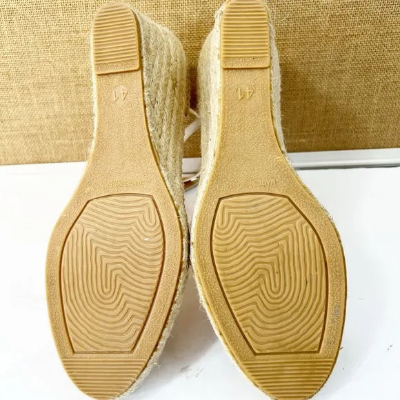 Anthropologie Maypol Ankle Strap Studded Leather Espadrille Sandals Size 9.5
