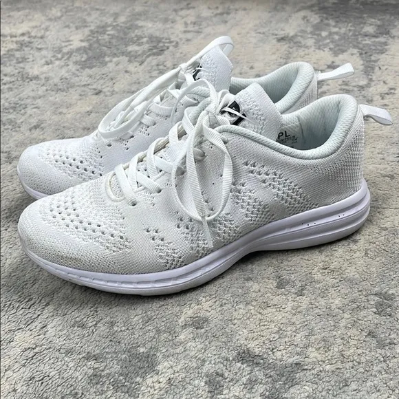 APL Techloom Pro Sneakers Running Shoes Lightweight White Sz 7
