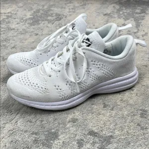 APL Techloom Pro Sneakers Running Shoes Lightweight White Sz 7