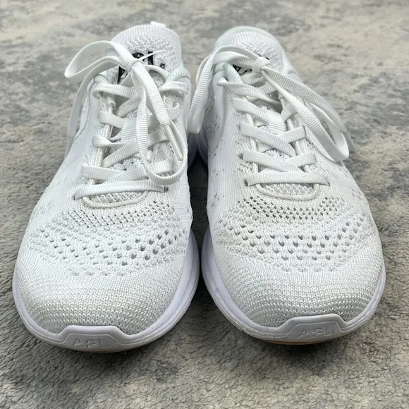 APL Techloom Pro Sneakers Running Shoes Lightweight White Sz 7