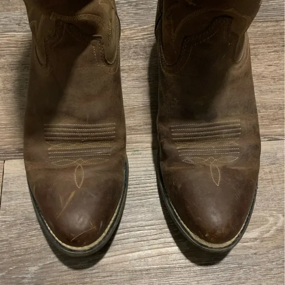 Ariat Heritage R Toe Western Boots Brown 9C