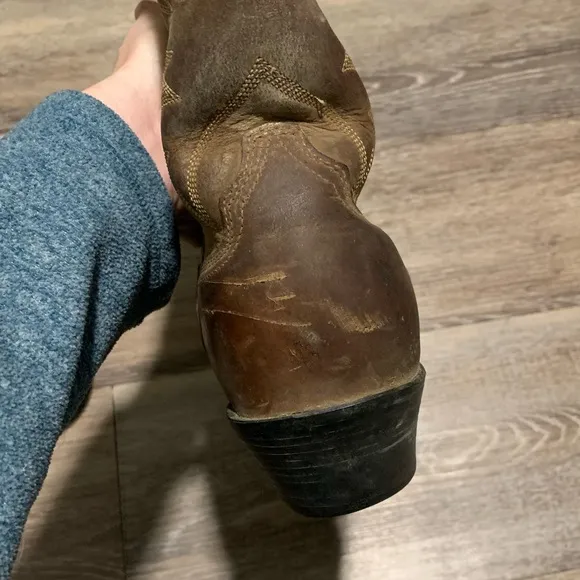 Ariat Heritage R Toe Western Boots Brown 9C