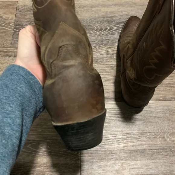 Ariat Heritage R Toe Western Boots Brown 9C