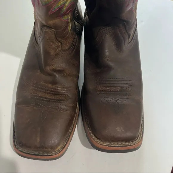 Ariat Hybrid Rancher Western Cowgirl Boots SquareToe Brown Women's 7B concert
