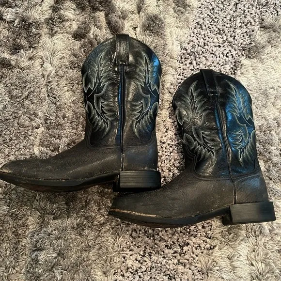 Ariat Men's Black Haritage Stockman Western Boots