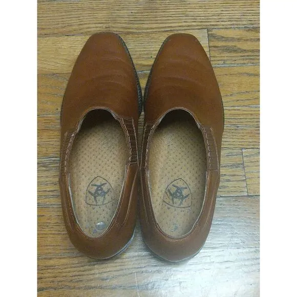 Ariat Sonora 16528 Womens Size 9.5B Cognac Leather Western Ankle Boots Booties