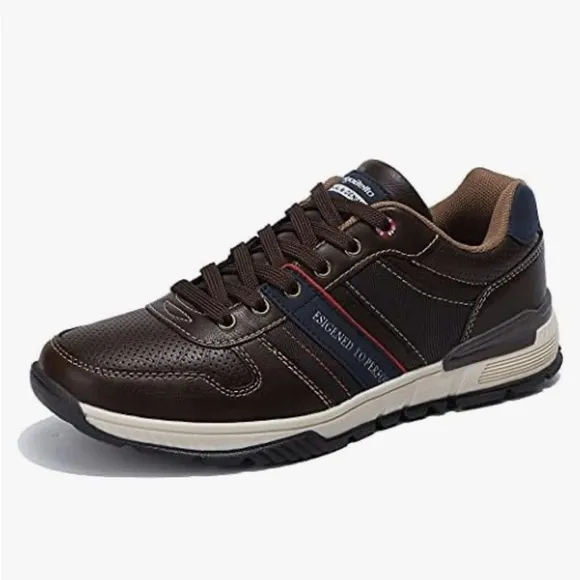 ArrigoBello Brown Leather Men's Shoes