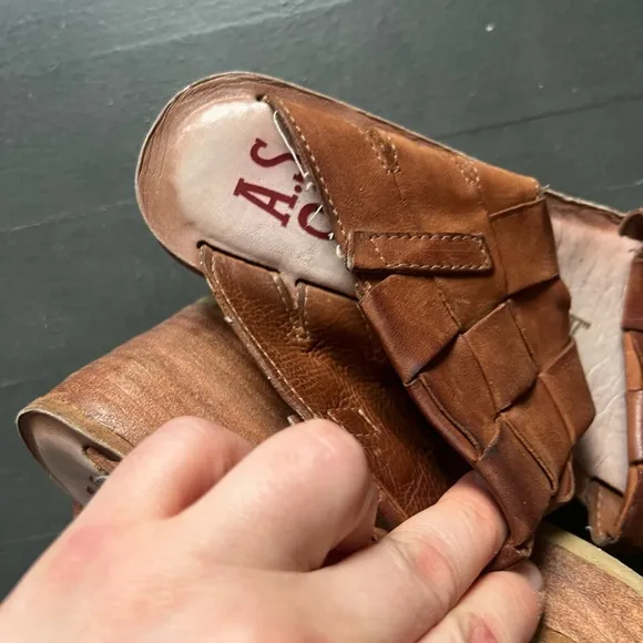 A.S. 98 Nasser Platform Sandals, size 36