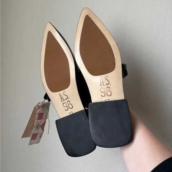 A.S.98 mules leather, size 37