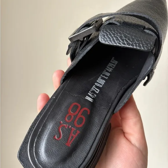 A.S.98 mules leather, size 37