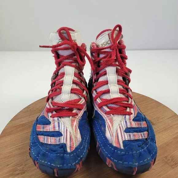 Asics Aggressor 2 Wrestling Shoes Size- 7 L.E. Lightning Strike See Photos