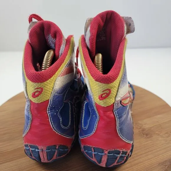 Asics Aggressor 2 Wrestling Shoes Size- 7 L.E. Lightning Strike See Photos