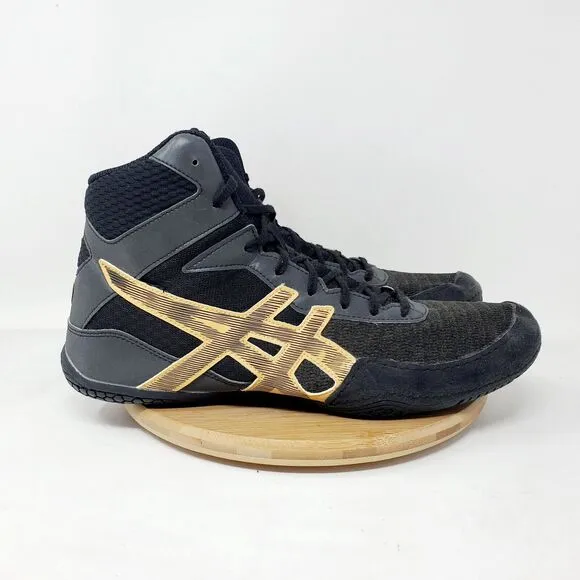 Asics Matcontrol 2 Wrestling Shoes Mens 12 Black Sneaker High Top Boxing