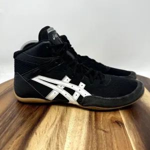 Asics Matflex 7 Wrestling Shoes Mens Size 11 Black White High Top 1081A051