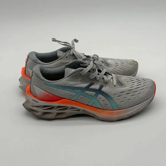 ASICS Men's Novablast 2 Gray Blue Thunder 1011B306-960 Running Shoes Size 7.5