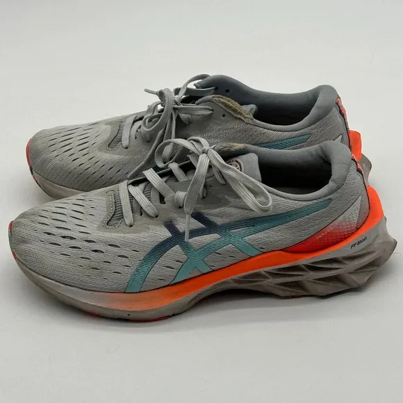 ASICS Men's Novablast 2 Gray Blue Thunder 1011B306-960 Running Shoes Size 7.5
