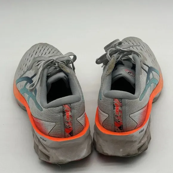 ASICS Men's Novablast 2 Gray Blue Thunder 1011B306-960 Running Shoes Size 7.5