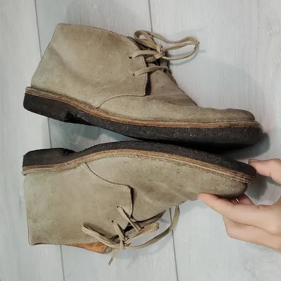 Astroflex Mens High Top Suede Greenflex Chukka  Shoes boots lace up sz 43/10