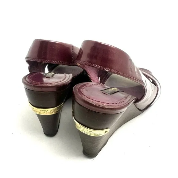 Authentic Louis Vuitton Wedge Heels Shoes with Dust Bag size US 6.5 or EU 36.5