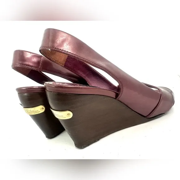 Authentic Louis Vuitton Wedge Heels Shoes with Dust Bag size US 6.5 or EU 36.5