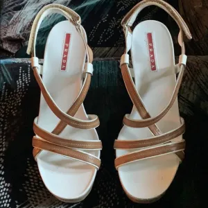 Authentic Prada Wedge Shoes