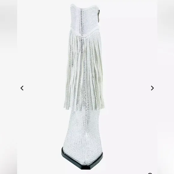 Azalea Wang rhinestones boots