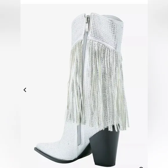 Azalea Wang rhinestones boots