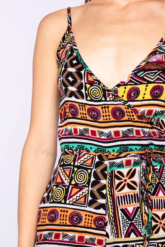 Aztec Print Jumpsuit