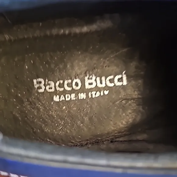 Bacco Bucci Blue and White Shoes