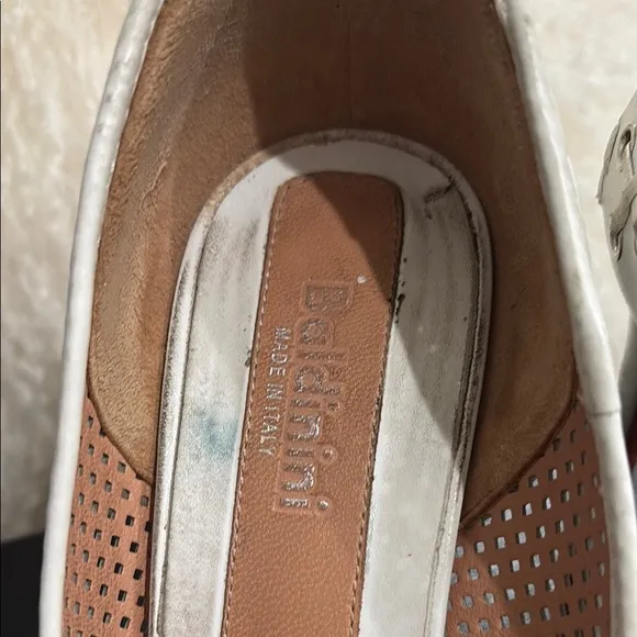 Baldinini White Patent Leather Crystal Embellished Pointed Toe Pumps Size 38 / 7