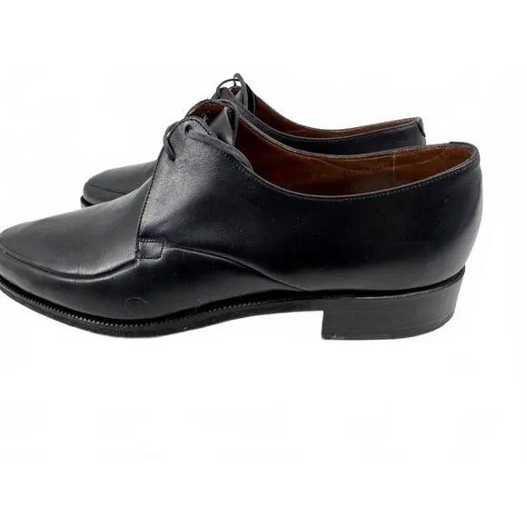 Bally Suisse Prestige Black Leather Oxford Shoes Size 8