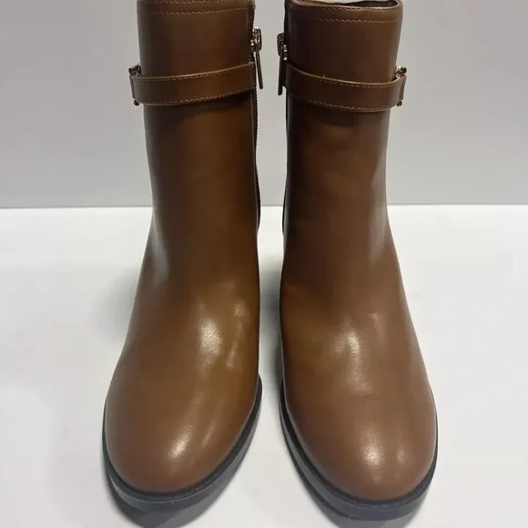 Bandolino Women's Dani Zip Boots Tan, Size 8 M