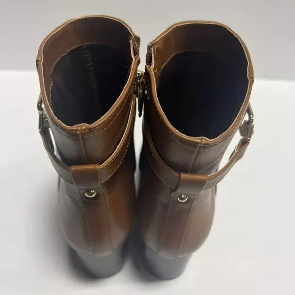 Bandolino Women's Dani Zip Boots Tan, Size 8 M