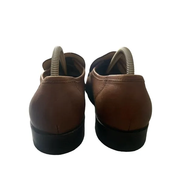 Barker Mens Brown‎ Loafer Leather Shoes Made In England Sz 8