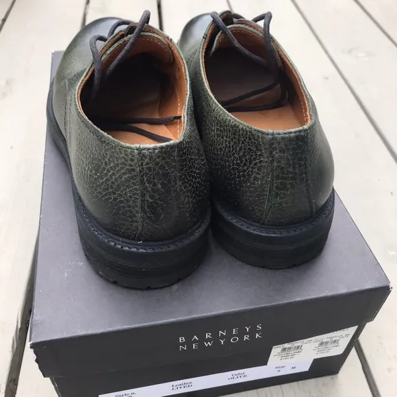 Barneys New York Leather Oxford Shoes 9M
