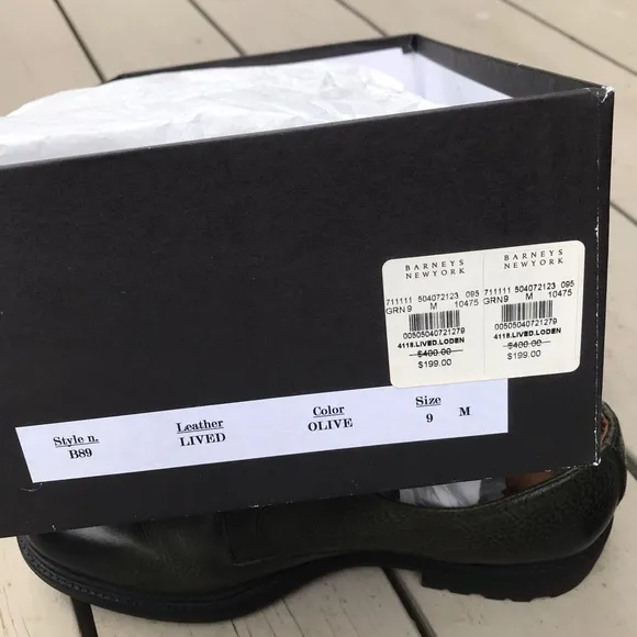 Barneys New York Leather Oxford Shoes 9M
