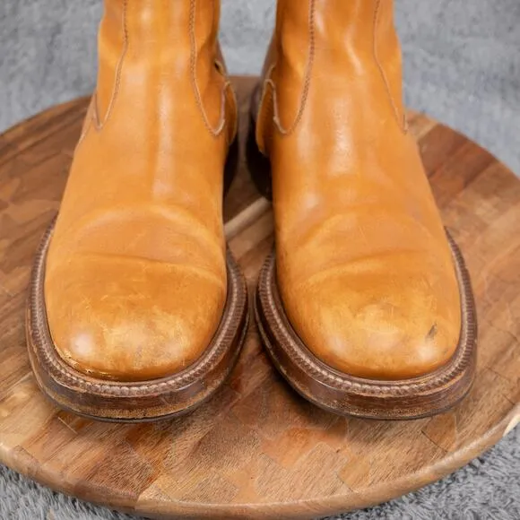 Bastianelli Barneys New York 016 Sz 8.5 Camel Tan Made In Italy Luxury Boots