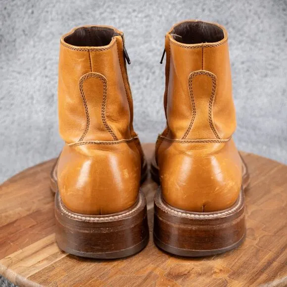 Bastianelli Barneys New York 016 Sz 8.5 Camel Tan Made In Italy Luxury Boots