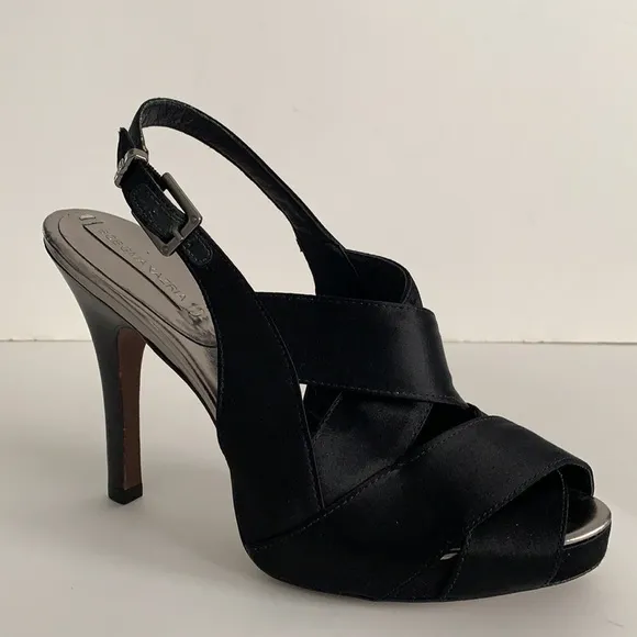BCBG MaxAzria Peep Toe Platform Slingback Sandals