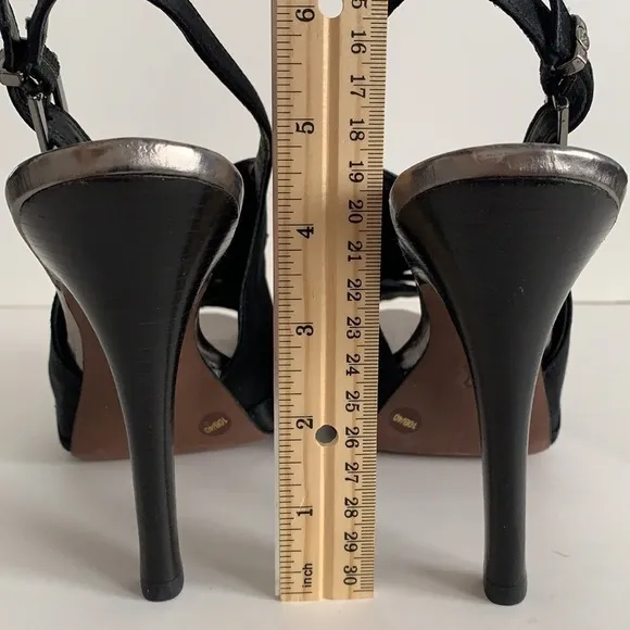 BCBG MaxAzria Peep Toe Platform Slingback Sandals