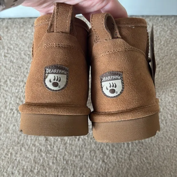 “Bearpaw” tan boots; size 5; NWT
