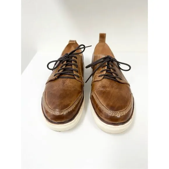 Bed Stu Bedstu Workshop Distressed Leather Men's Oxford Sneaker 9.5