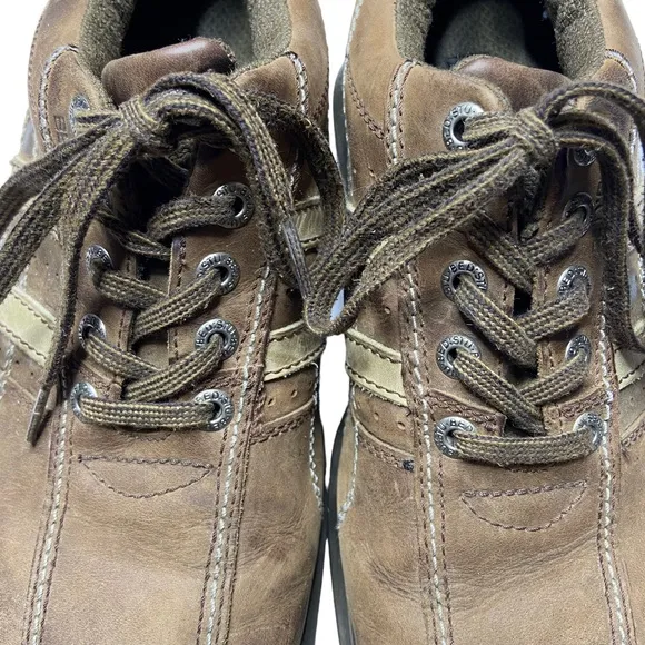 BED STU Leather Lace Up Oxford Shoes Square Toe Brown Size 11.5 Mens
