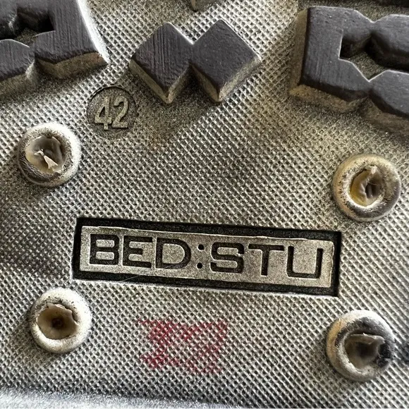 BED STU Mens Oxford Leather Chunky Shoes